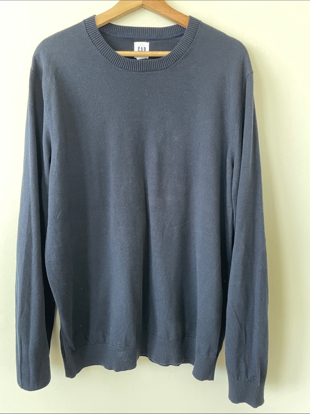 GAP Men's Crewneck Sweater - Charcoal Blue